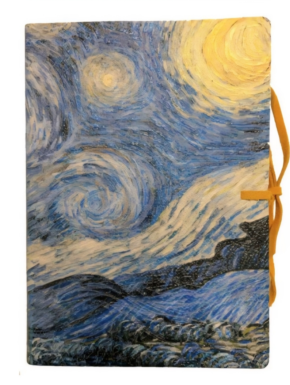 NEW!!!  Italian Leather Journal Van Gogh "Starry Night" Lined Notebook